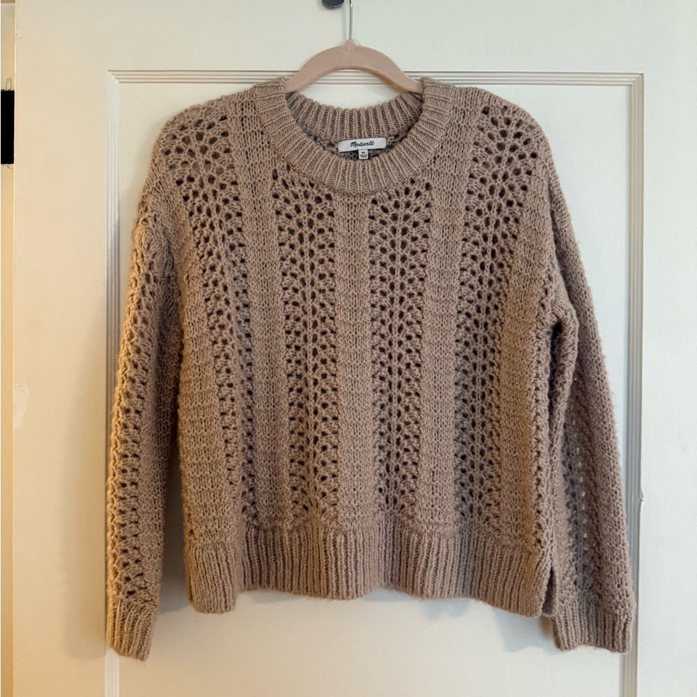 Madewell Women's Beige Knit Sweater